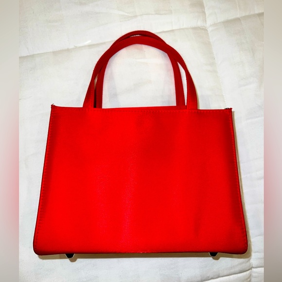 red Kate Spade bag. Small and beautiful. Approx 8” x 6” x 3.5” in - Picture 6 of 6